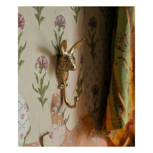 Doing Goods - Harri Hare Brass Coat Hook | Yellow
