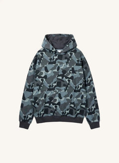Cos I Said So - Organik Pamuklu Kamuflaj Kapüşonlu Sweatshirt | Gri
