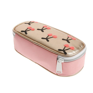 Jeune Premier - Cherry Pompom Pencil Case | Gold