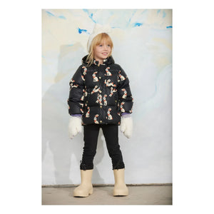 Mini Rodini - Lapins Jacke mit recycelter Faserfüllung | Schwarz