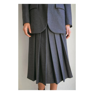THEAVANT - Falda de Lana Plisada | Gris