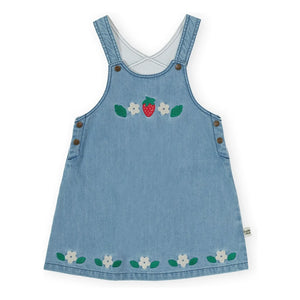 Goldie + Ace - Vestido de mezclilla Strawberry | Azul