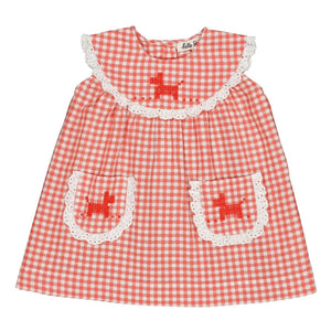 Hello Simone - Scarlett Vichy Elbise | Kırmızı