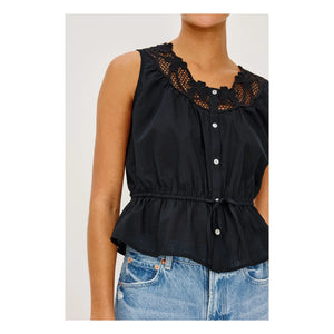 Rails - Leilani Bestickte Bluse | Schwarz