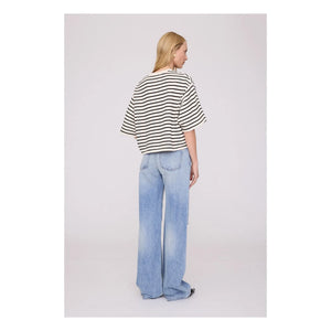 Anine Bing - Myers Striped Top | Black