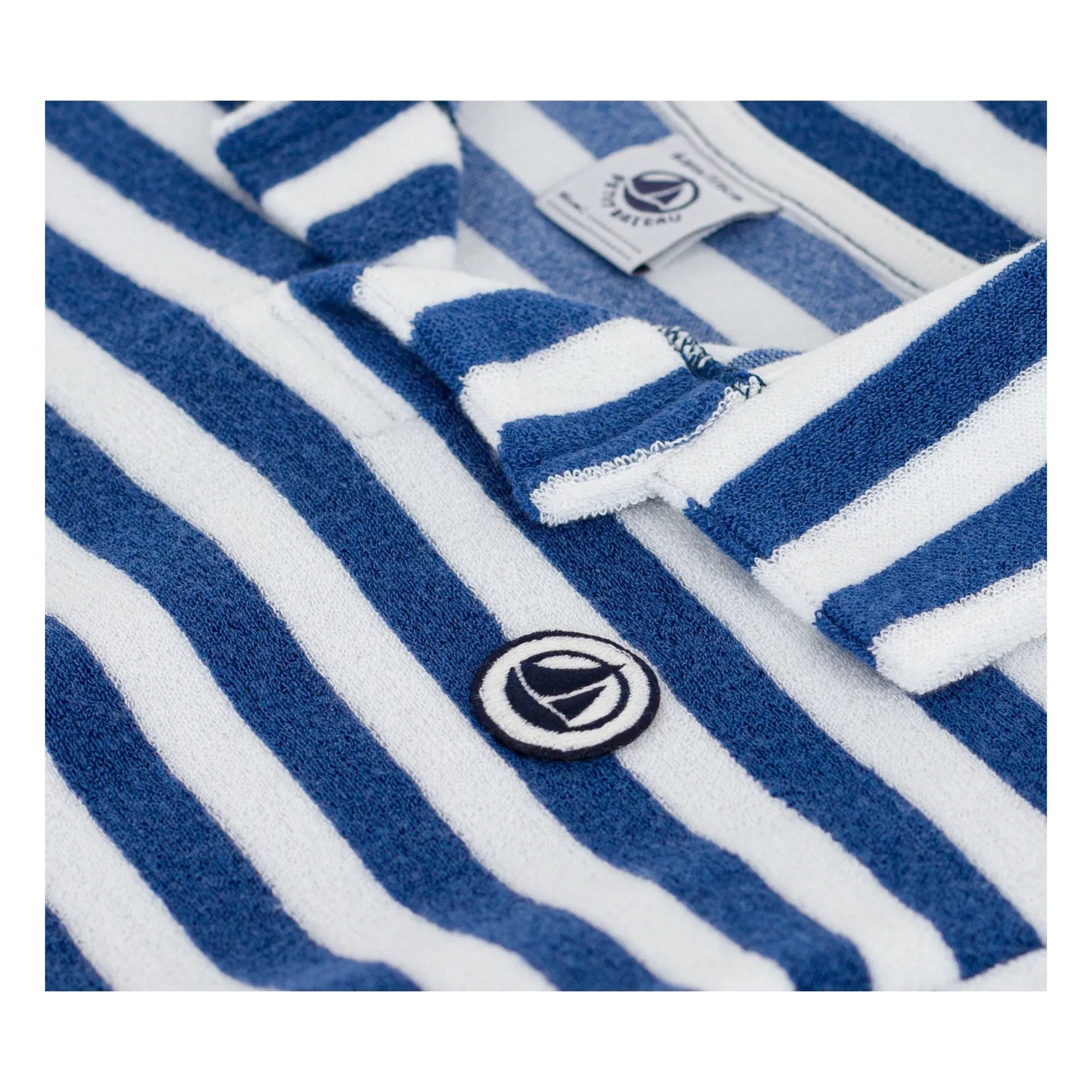 Petit Bateau - Çizgili Havlu Polo | Mavi