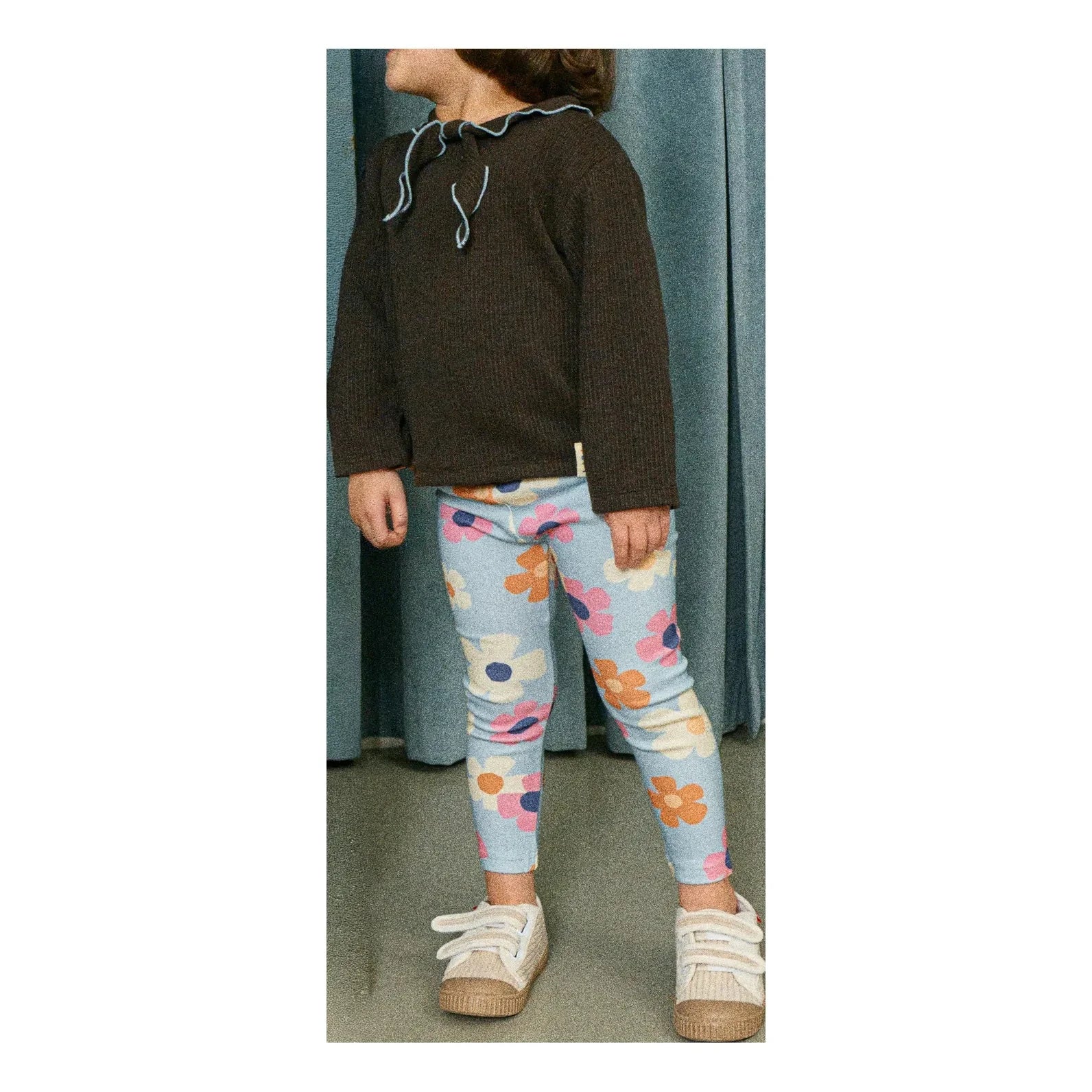 Petit Stella - Leggings con estampado floral | Azul claro