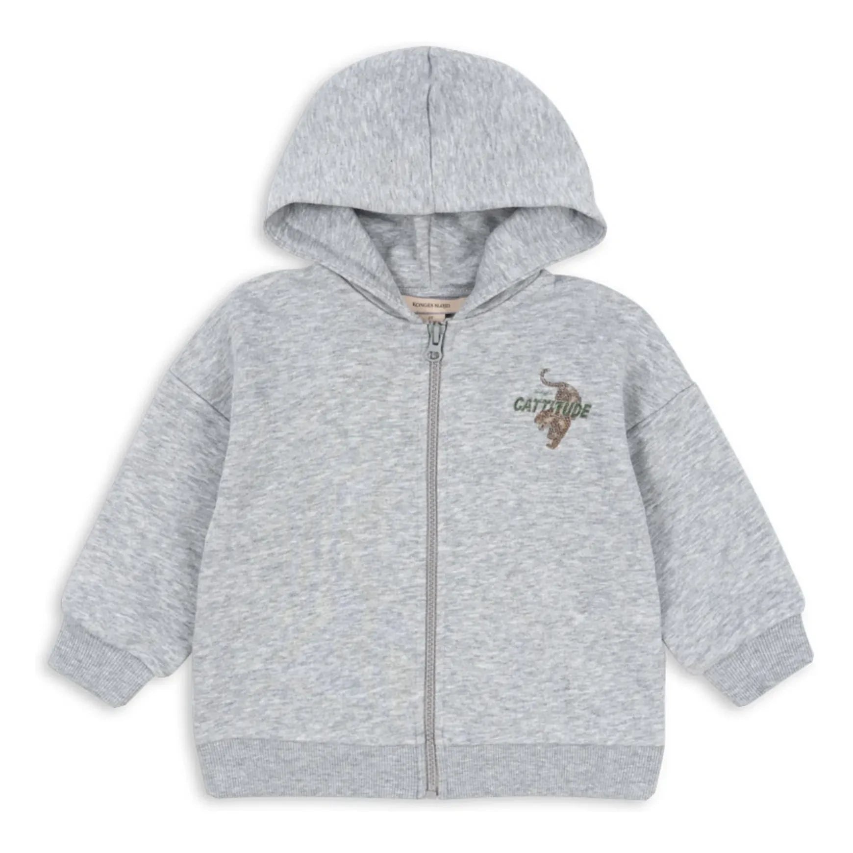 Konges Sløjd - Lou Tigres organik pamuklu sweatshirt | Heather grey