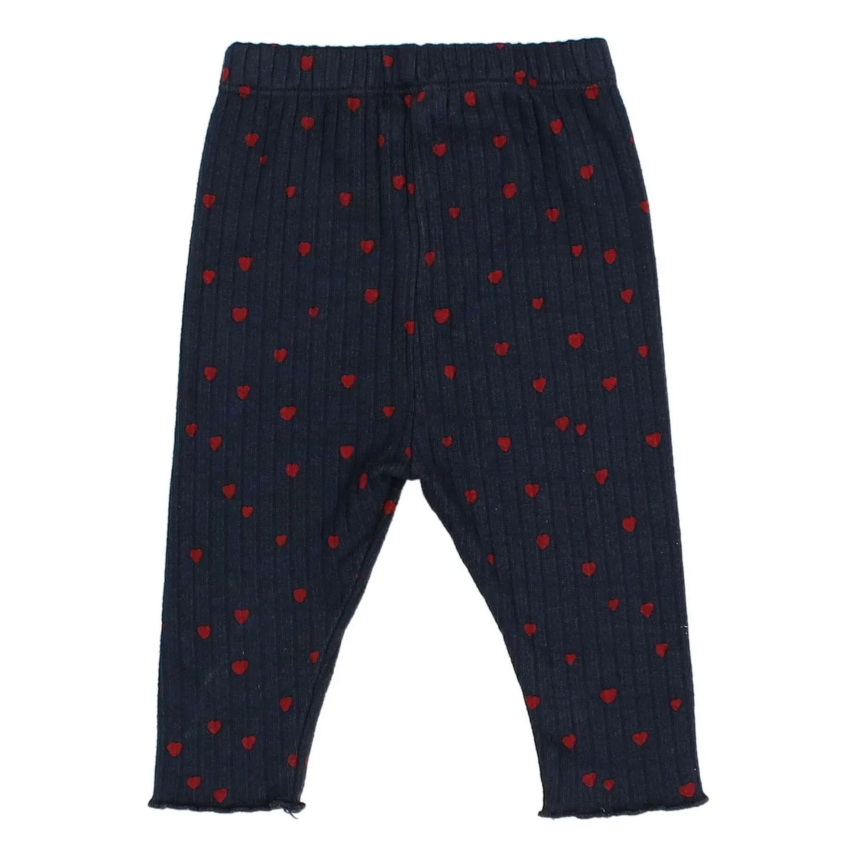 Búho - Leggings Mini Corazones | Azul Marino