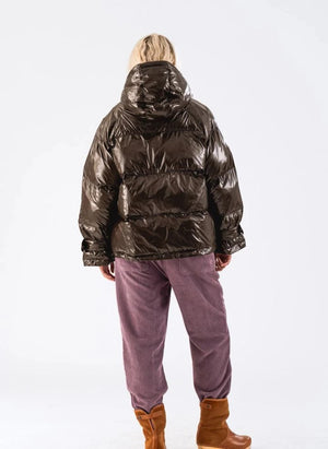 Lollys Laundry - Shelby Recycled Fiber-Filled Puffer Jacket | Brown