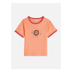 Scotch & Soda - Artwork Soleil Tişört | Mercan