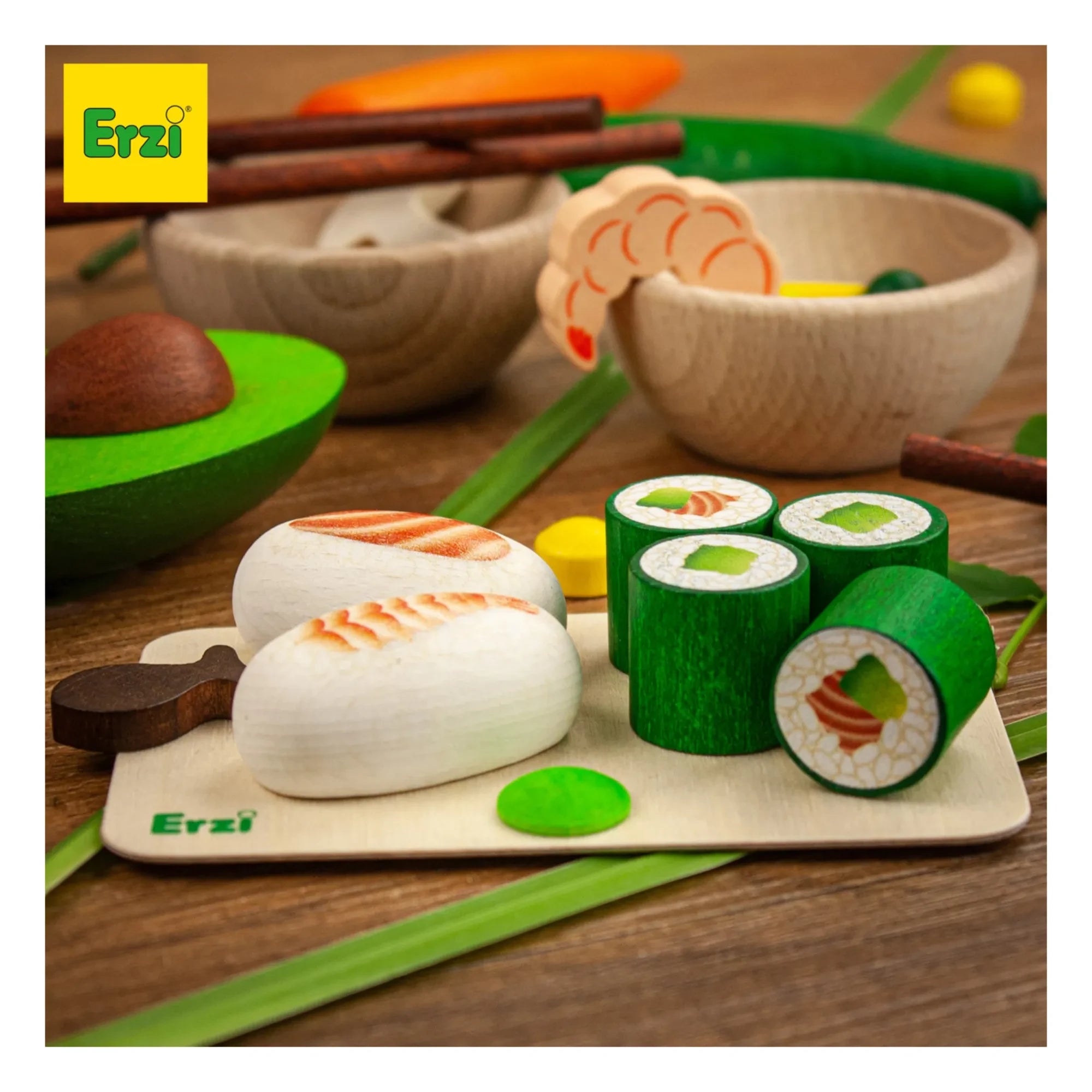 Erzi - Sushi Tabak Oyuncak Seti - 11 Parça