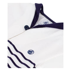 Petit Bateau - Polo yaka tişört Organik pamuk | Beyaz