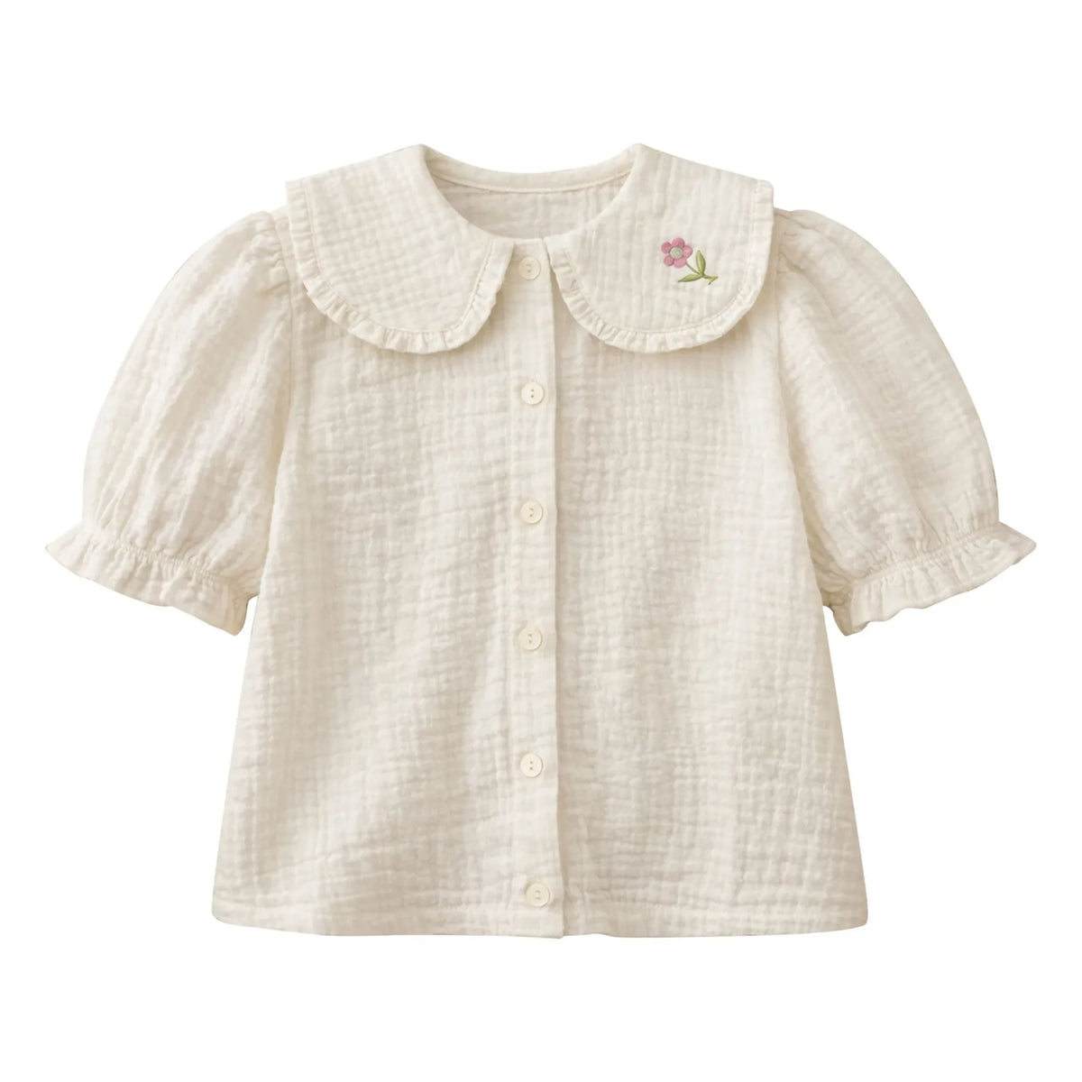 Lililotte - Paloma Bluse Bio-Baumwollgaze | Ecru