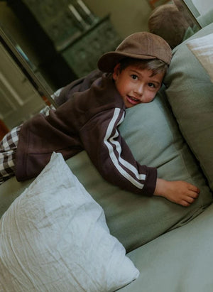 Fliink - Alvin Sonbahar Organik Pamuklu Sweatshirt | Kahverengi