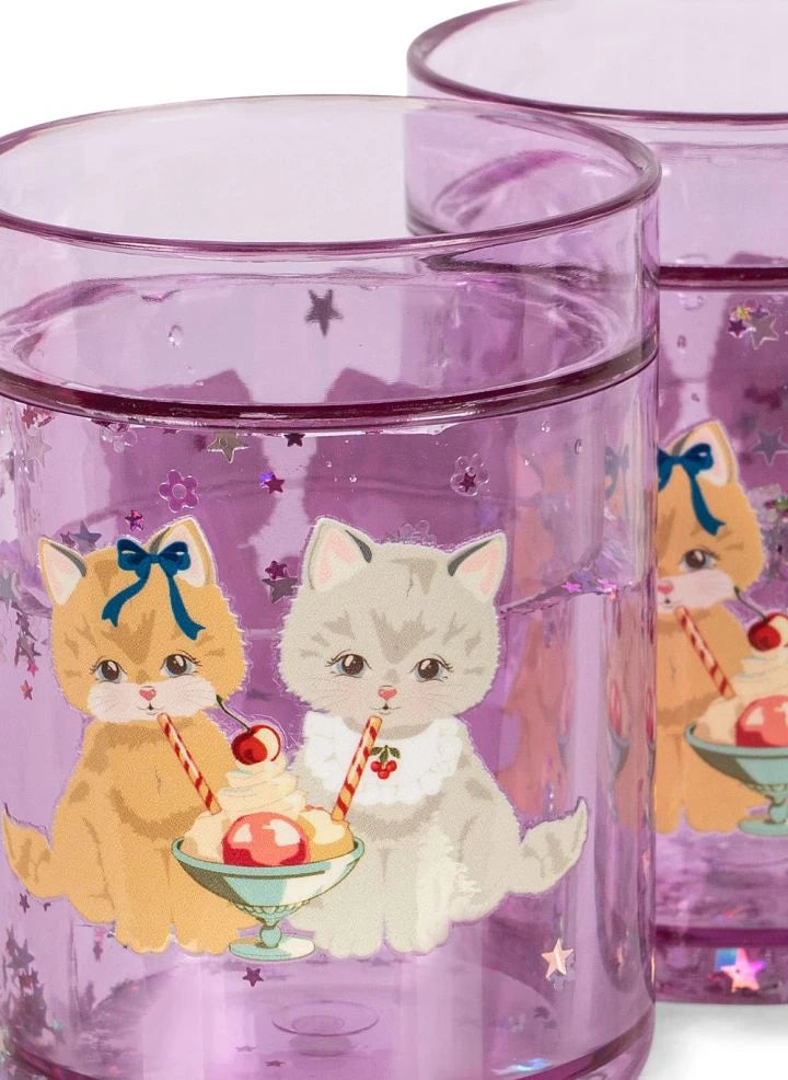 Konges Sløjd - Kitty Glitter أكواب - طقم من 2 | بنفسجي