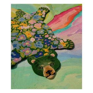 Doing Goods - Wool bear rug Josie Jardin | Yeşil
