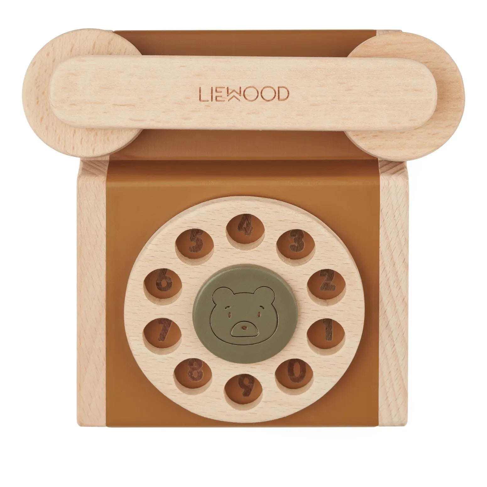 Liewood - Selma Classic Wooden Phone | Caramel