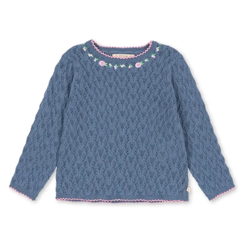Konges Sløjd - Jersey con conchas azul