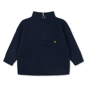 Konges Sløjd - Sudadera con Cremallera Mano | Azul noche