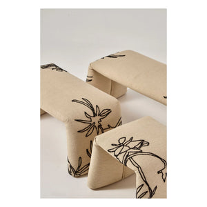 Nanimarquina - Gefaltete Blumen Bank, Estudi Manel Molina | Beige