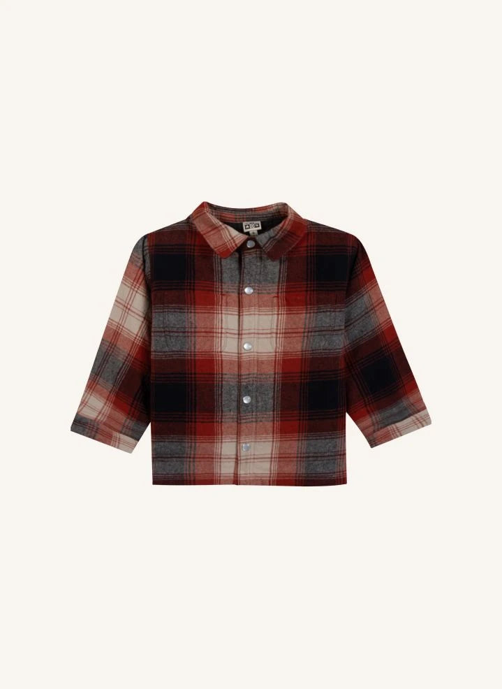 Bonton - Peace Carreaux overshirt | Rojo