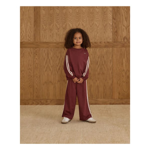 Rylee + Cru - Mini biye detaylı sweatshirt | Bordo