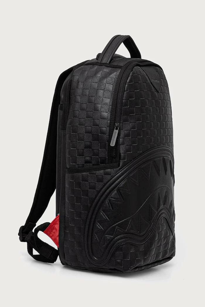Sprayground - Black Faux Leather Backpack 910B8876NSZ
