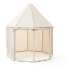Kid's Concept - Baumwoll-Canvas- und Holzzelt | Gebrochenes Weiß