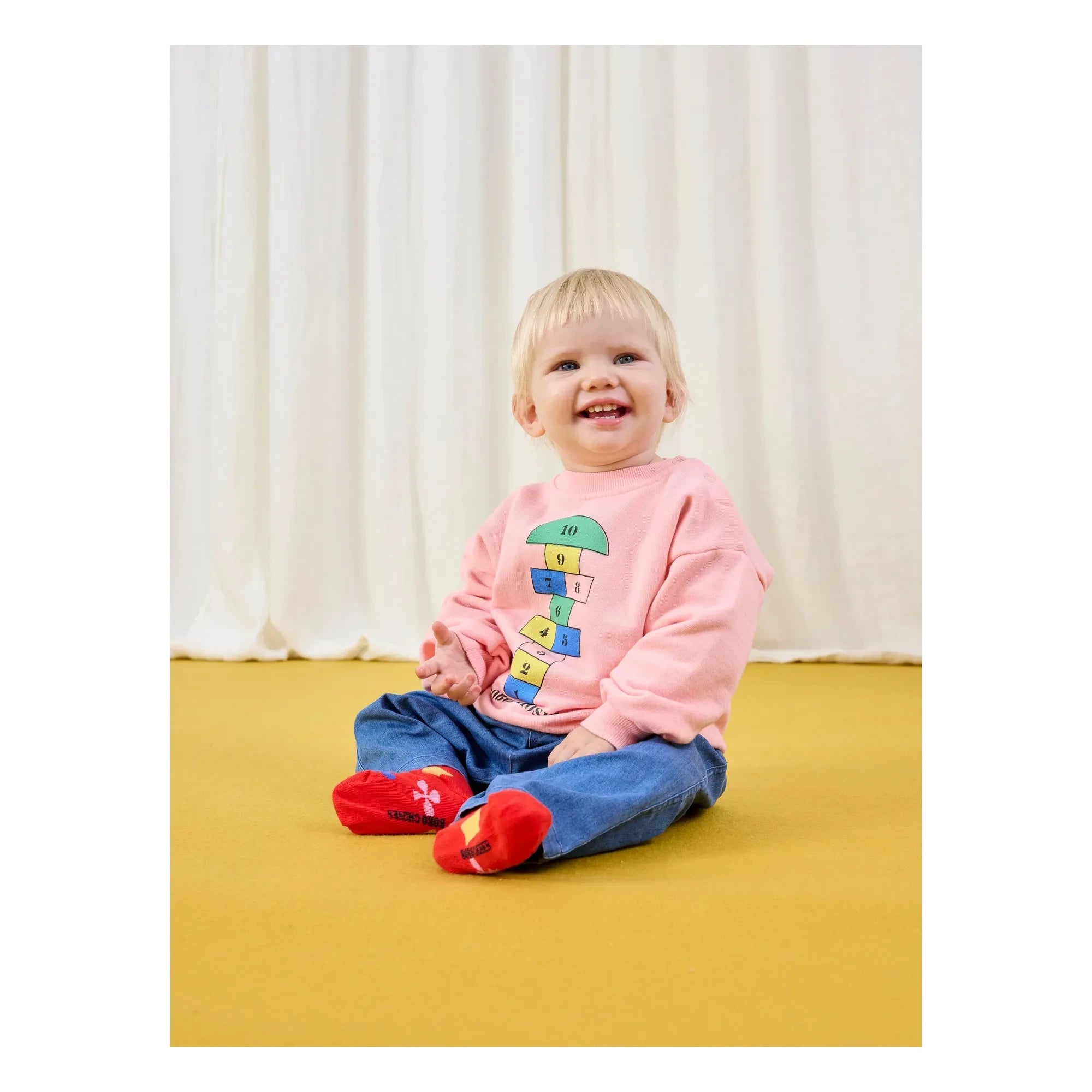 Bobo Choses - Marelle organik pamuk sweatshirt | Pembe
