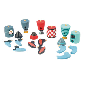 Tender Leaf Toys – Raketenbauspiel – 3er-Set