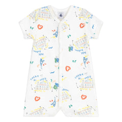 Petit Bateau - Schlafanzug Kombishort Opera | Weiß