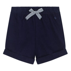Petit Bateau - Organik pamuklu fleece şort | Gece mavisi