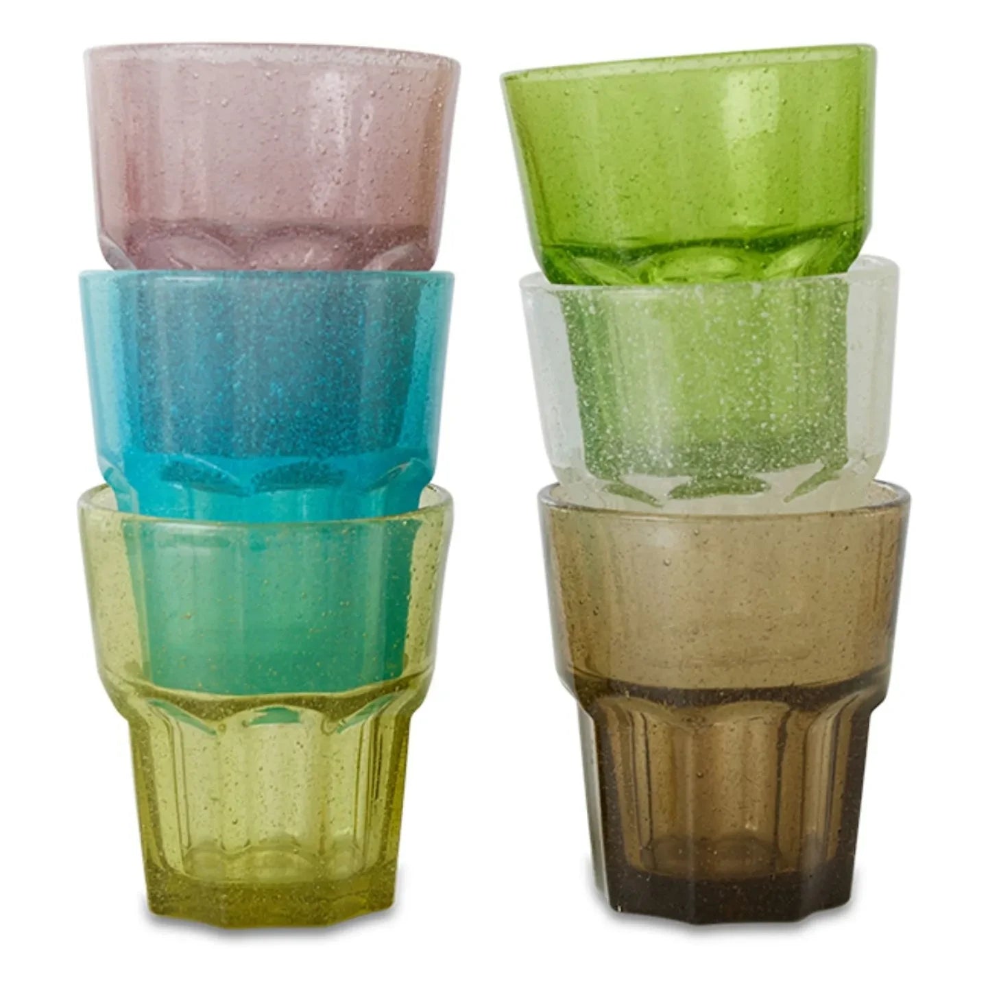 HKliving - Mineral Bardaklar - 6'lı Set | Çok Renkli