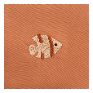 Donsje - Wangu Badeshorts Fisch recyceltes Material | Kamel
