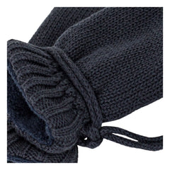 Petit Bateau - Guantes de punto azul marino para bebé con forro