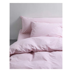 Suite 702 - Gestreifter Bettbezug aus Bio-Baumwolle | Rosa