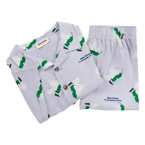 Bobo Choses - T-Shirt und Shorts-Set mit Mausmotiv aus Bio-Baumwolle | Lila