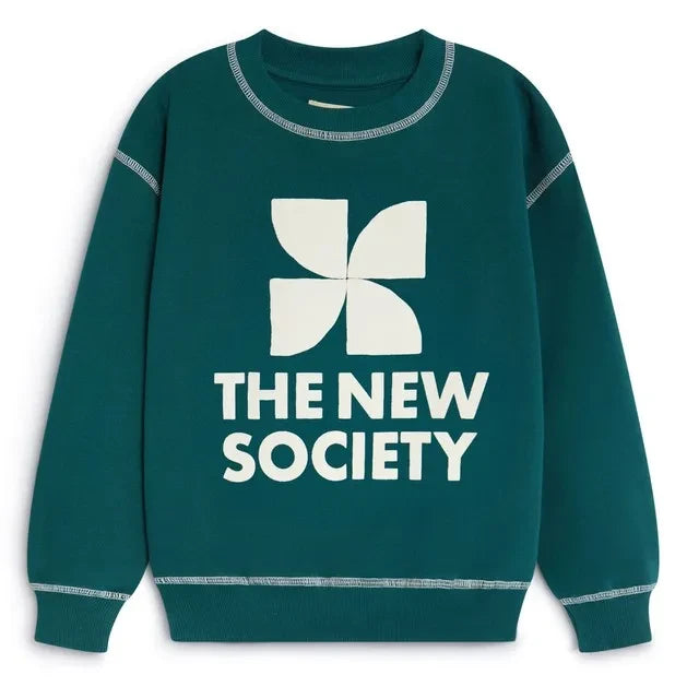 the new society - TNS Logolu Sweatshirt | Yeşil
