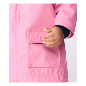 Petit Bateau - Ciré Iconique Baby-Regenjacke aus recyceltem Material | Zuckerrosa