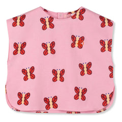 Wynken - Organic Cotton Butterfly Pattern Top | Pink