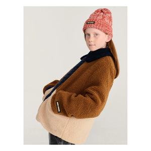 Bobo Choses - Chaqueta sherpa reversible de fibras recicladas | Azul marino