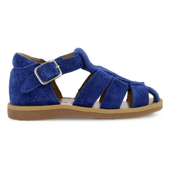 Pom d'Api - Poppy Daddy Samt-Sandalen | Elektroblau
