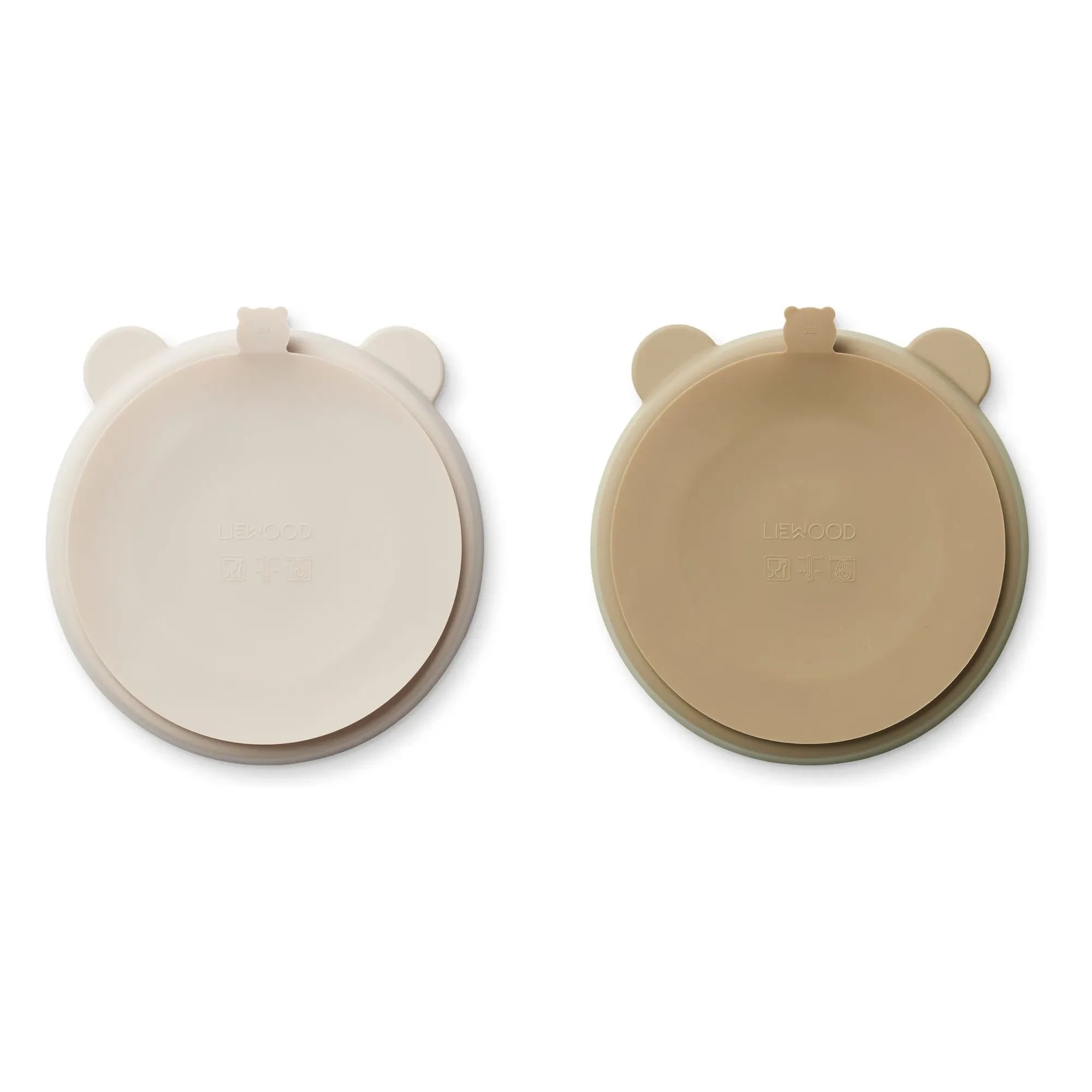 Liewood - Stacy Non-Slip Plates - Set of 2 | Sand