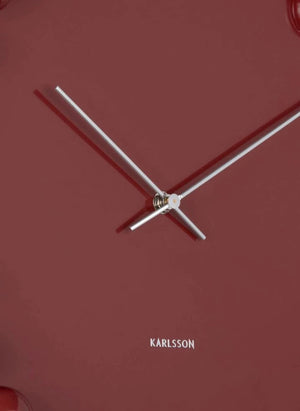 Present Time - Cadiz Dotty Wanduhr | Bordeaux