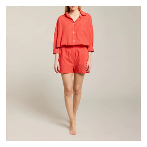 Maison Saint Julien - Ramatuelle Voile de Coton Gömlek | Coral
