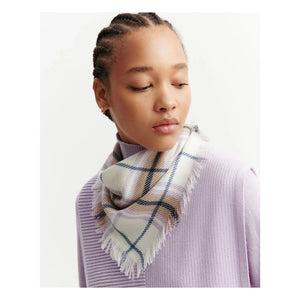 Bompard - Mini Carré Tartan Kaşmir Atkı | Mauve