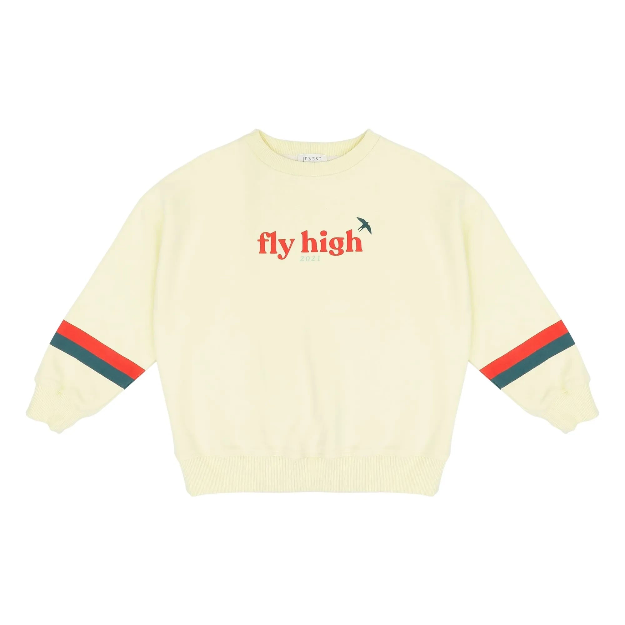 Jenest - Jules organik pamuk sweatshirt | Soluk sarı