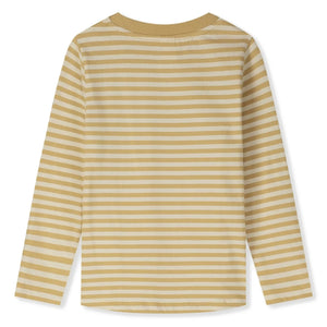 Gray Label - Camiseta de algodón orgánico a rayas | Ocre
