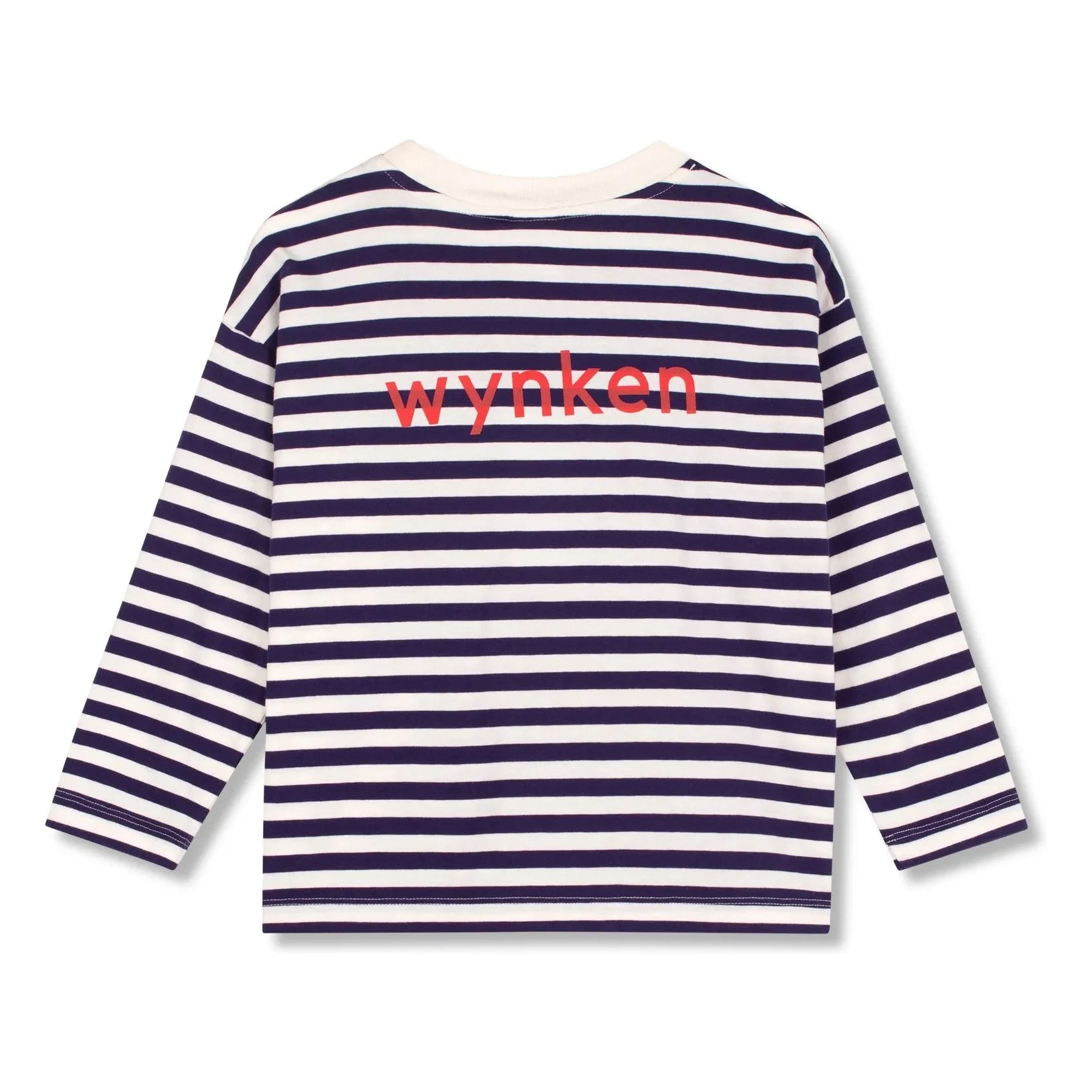 Wynken - Çizgili cepli T-shirt Organik pamuk | Lacivert